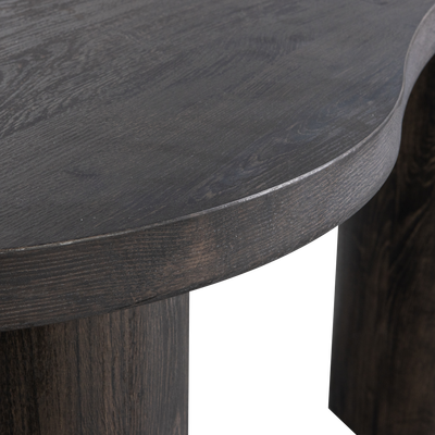 Maan organisch sidetable/bureau mdf donkerbruin