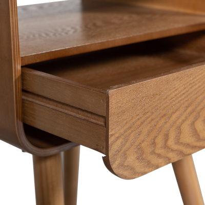 Nils nachtkastje/bijzettafel hout oudroze [fsc]
