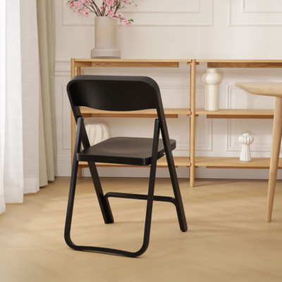 Flip - Houten klapstoel en rek