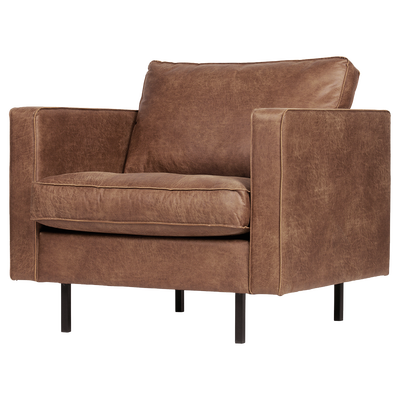 Rodeo classic fauteuil ribstof roestbruin
