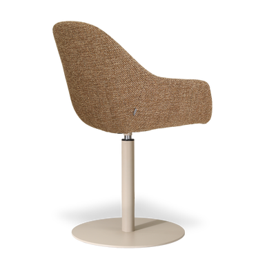 niva-mae draaibare eetkamerstoel- beige onderstel