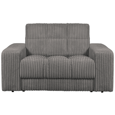 Second date loveseat velvet warmgrijs