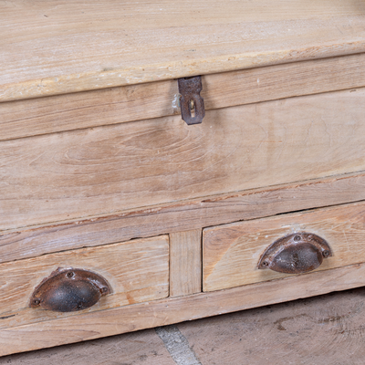 Mivaan - Vintage Teakhouten Box van Oud Hout