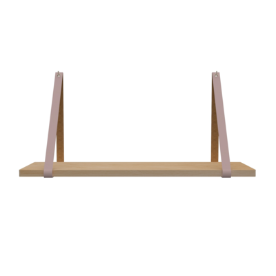 Leren plankdragers (set van 2)