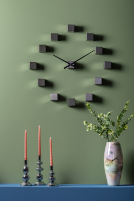 Wandklok DIY Cubic Metallic