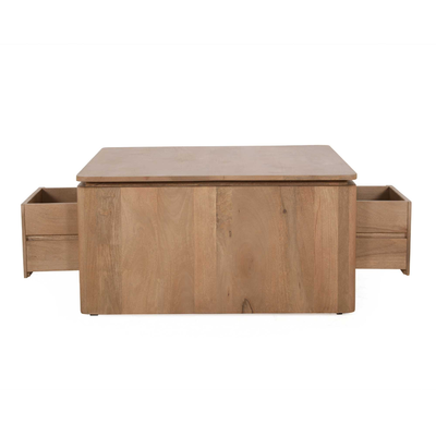 Salontafel Rondo Vierkant Naturel