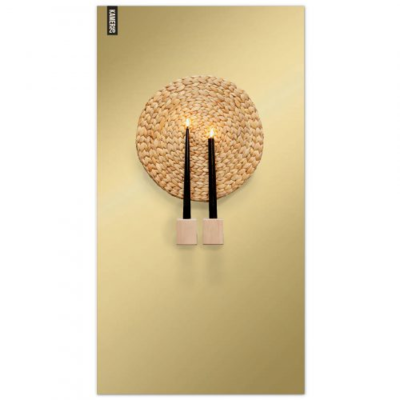 Magneetbord mat - krijtbord goud