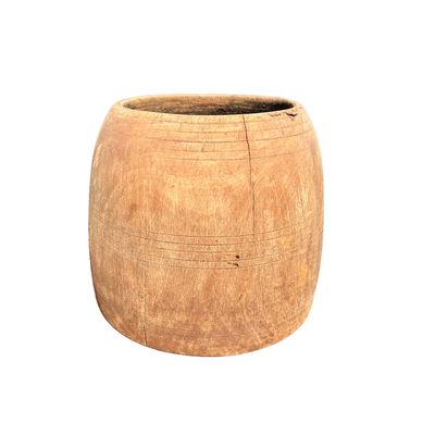 Oude houten pot uniek item