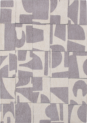 Ecorugs vloerkleed Papercut grijs 80x150 cm