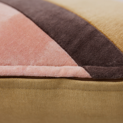 HKliving kussen Striped Velvet Sunkissed- 50x30 cm