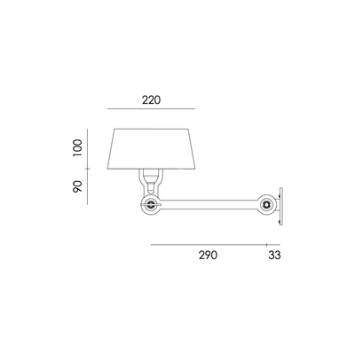 Tonone wandlamp Bolt Underfit Install