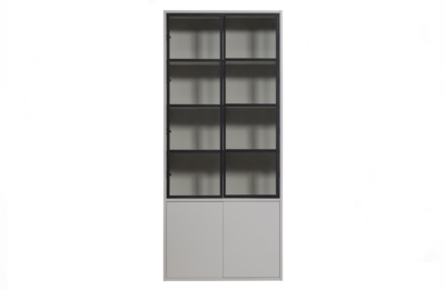 Vitrinekast Basic grenen 4 deurs