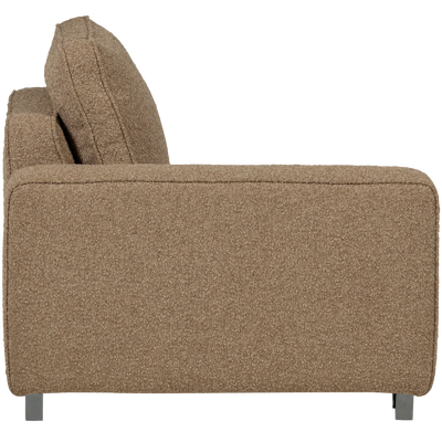 Lazy 1-zits element met arm links boucle antraciet