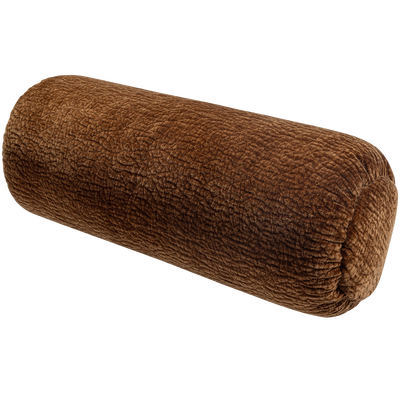 Baggy rolkussen 50xo23 cm 3d chenille middenbruin