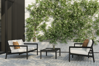 Ethnicraft - Outdoor - Teak Jack sofa 265cm - zwart