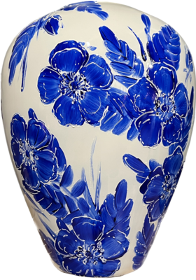 Vaas Kander rosehip delfts blauw
