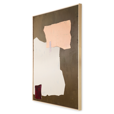 HKliving schilderij Abstract Mustard/Nude