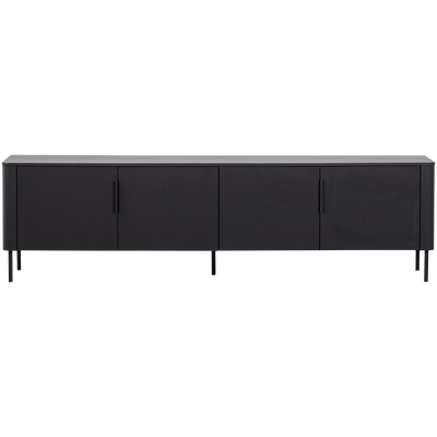 Gunnar tv meubel 200 cm grenen matzwart [fsc]
