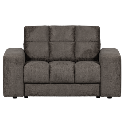 Second date loveseat velvet warmgrijs
