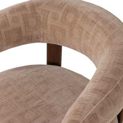 Foon fauteuil 3d structuurstof bruin [fsc]
