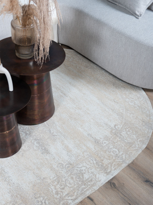 Vloerkleed Adel Medaillon beige 26001 - Ovaal
