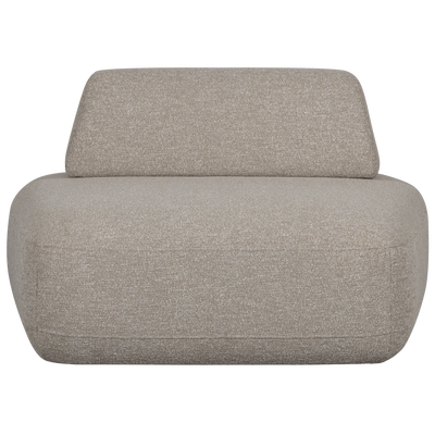 Sterck fauteuil met verplaatsbare rugleuning boucle naturel