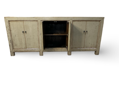 Dressoir grijs 6 deuren lak uniek