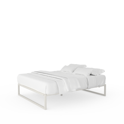 Stalen bedframe °01 | Wit 200 x 200 cm