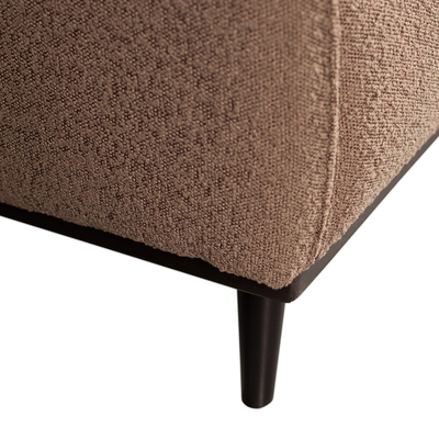 Statement fauteuil met arm chenille velvet perzikroze