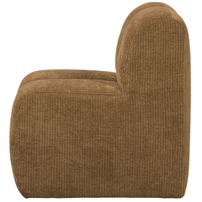 Mojo eetbank 84 cm met rugleuning wollig bruin