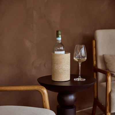 Travertine wijnkoeler/vaas