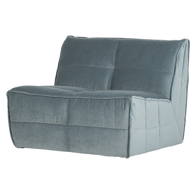 Cluster 1-zits element velvet turquoise blauw