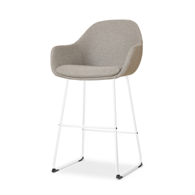 Barkruk Nino-Mae wit onderstel