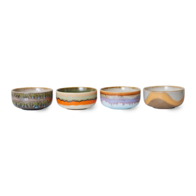HKliving kom 70's Ceramics - Reef - set van 4