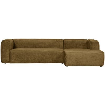 Bean hoekbank rechts chenille velvet taupe