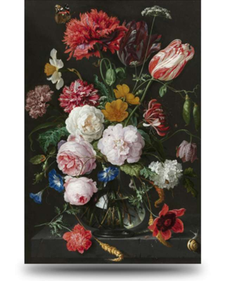 Canvas schilderij Bloemen in vaas - Jan Davidsz De Heem