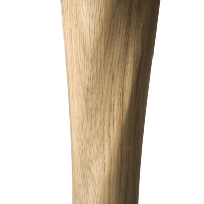 Ethnicraft - Torsion eettafel rond - eiken/eiken zwart - hoogte: standaard 76 cm