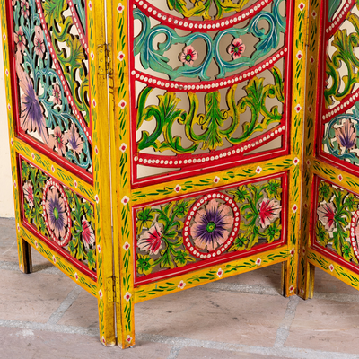 Niam - Handgesneden Mangohouten Roomdivider 