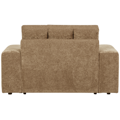 Second date loveseat velvet warmgrijs