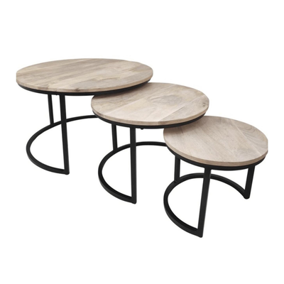 Bijzettafel Jayden set van 3