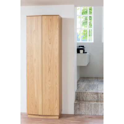 Hoge Kast Zuma - Eiken - Transparant