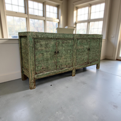 dressoir 4deur groen uniek