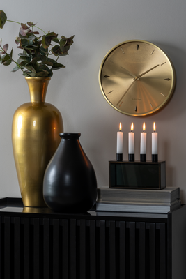 Kandelaar Boxed rechthoek zwart glas