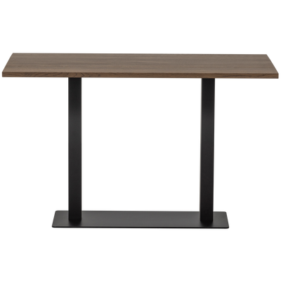 Bistro dubbele vierkante buisvoet metaal matzwart 72x80x40cm