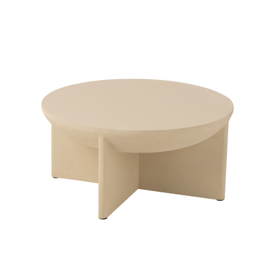 Ronde Salontafel Mangohout Beige J-line