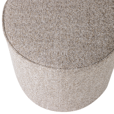 Sara poef hoog 46xo46 cm velvet off white [fsc]