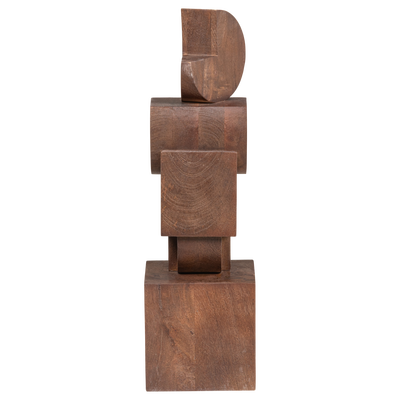 Draxa sculptuur ornament hout bruin