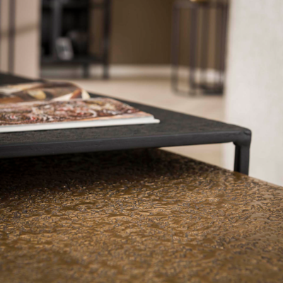 Salontafel Metallica Brons &amp; Zwart