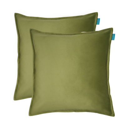 Sierkussen Fluweel uni 50x50 cm (set van 2)