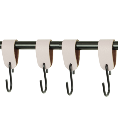 Leren S-haak hangers (set van 4)